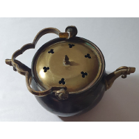 Koperen lavabo met deksel